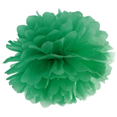 Pompom-Dekoration-Smaragdgrün