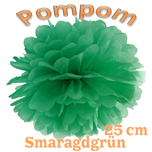 Pompom Smaragdgrün